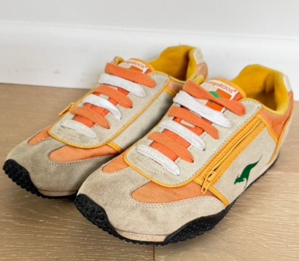 Vintage KangaROOS Ruby Original Zip Pocket Sneakers Retro Runner Sz 8